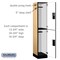 Salsbury Industries Wardrobe Locker, 15" W, 18" D, 76" H, (1) Wide, (2) Openings, Maple 22168MAP